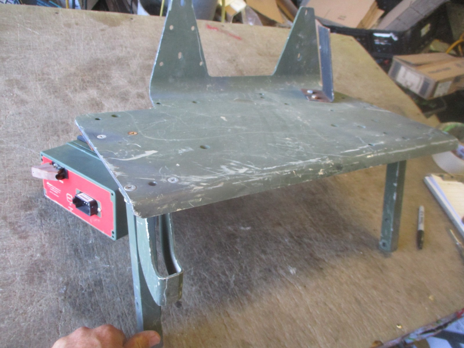 Used Radio Mount Deck with Kidde AFES Fire Control for HMMWV
