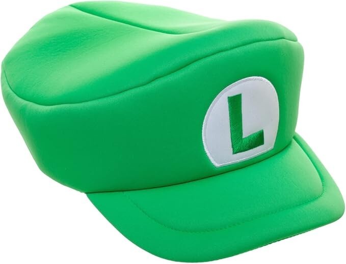 Super Mario Bros Luigi Green Cosplay Costume Hat Cap