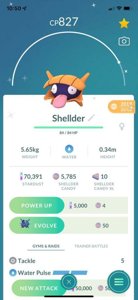 SHINY ✨ SHELLDER!!! ✨ - PKMN GO!!! - NON REGISTERED!