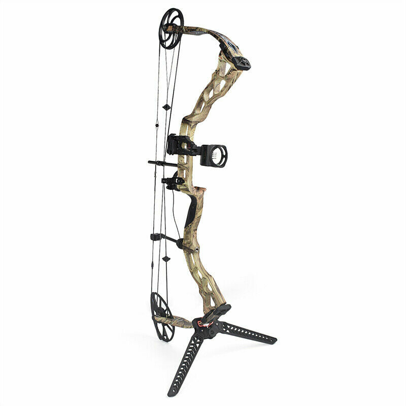 1X Kick Stand Archery Compound Bow Holder Target Hunting Range Protection 22cm