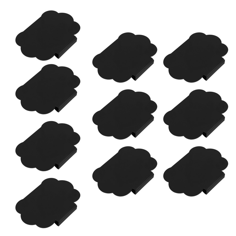 10Pcs Clip on Chalkboard Basket Label Holders for Office and Home Storage Bins