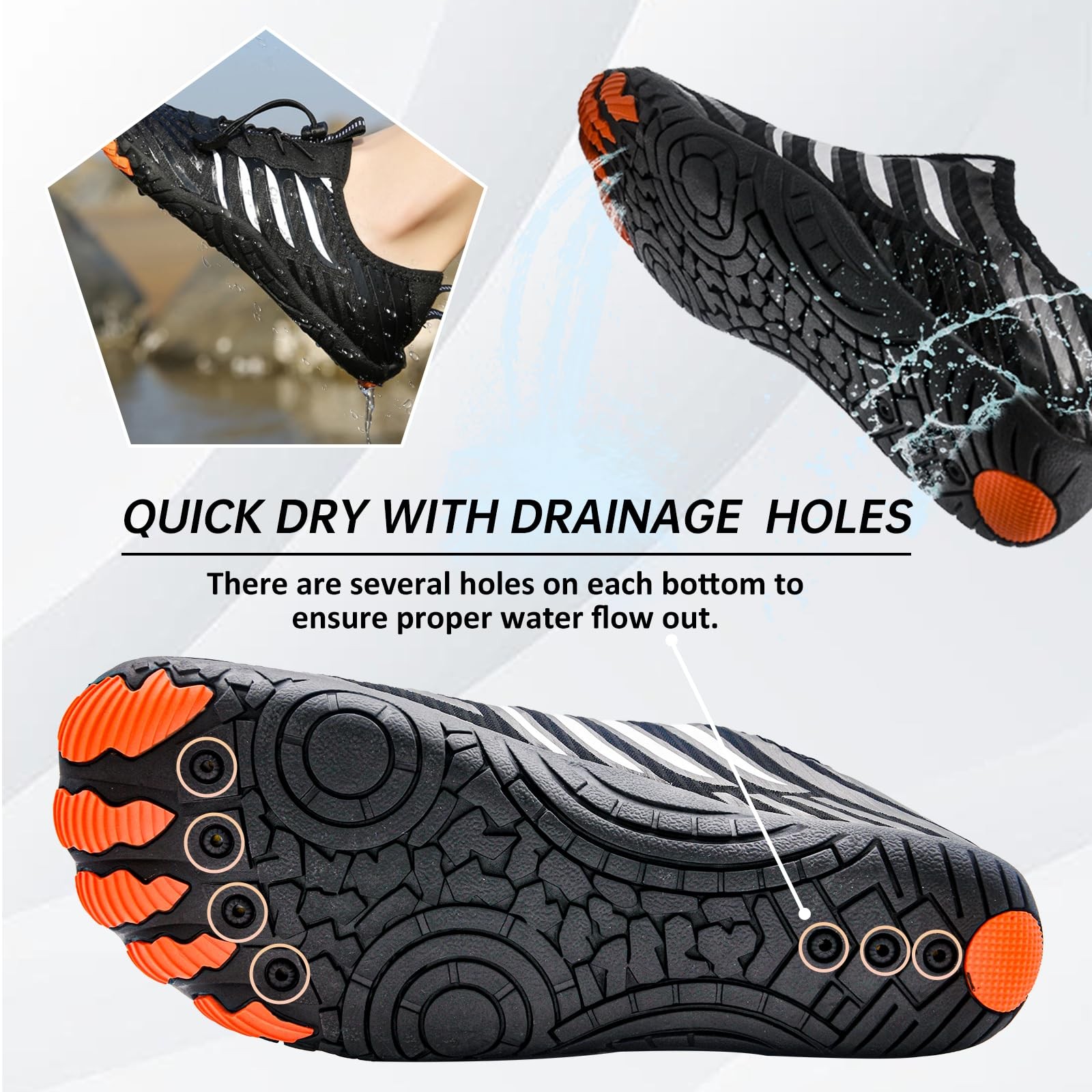 Imtosec Grounded Barefoot Footwear for Women Men, Quick Dry Hike Barefoot Sho...