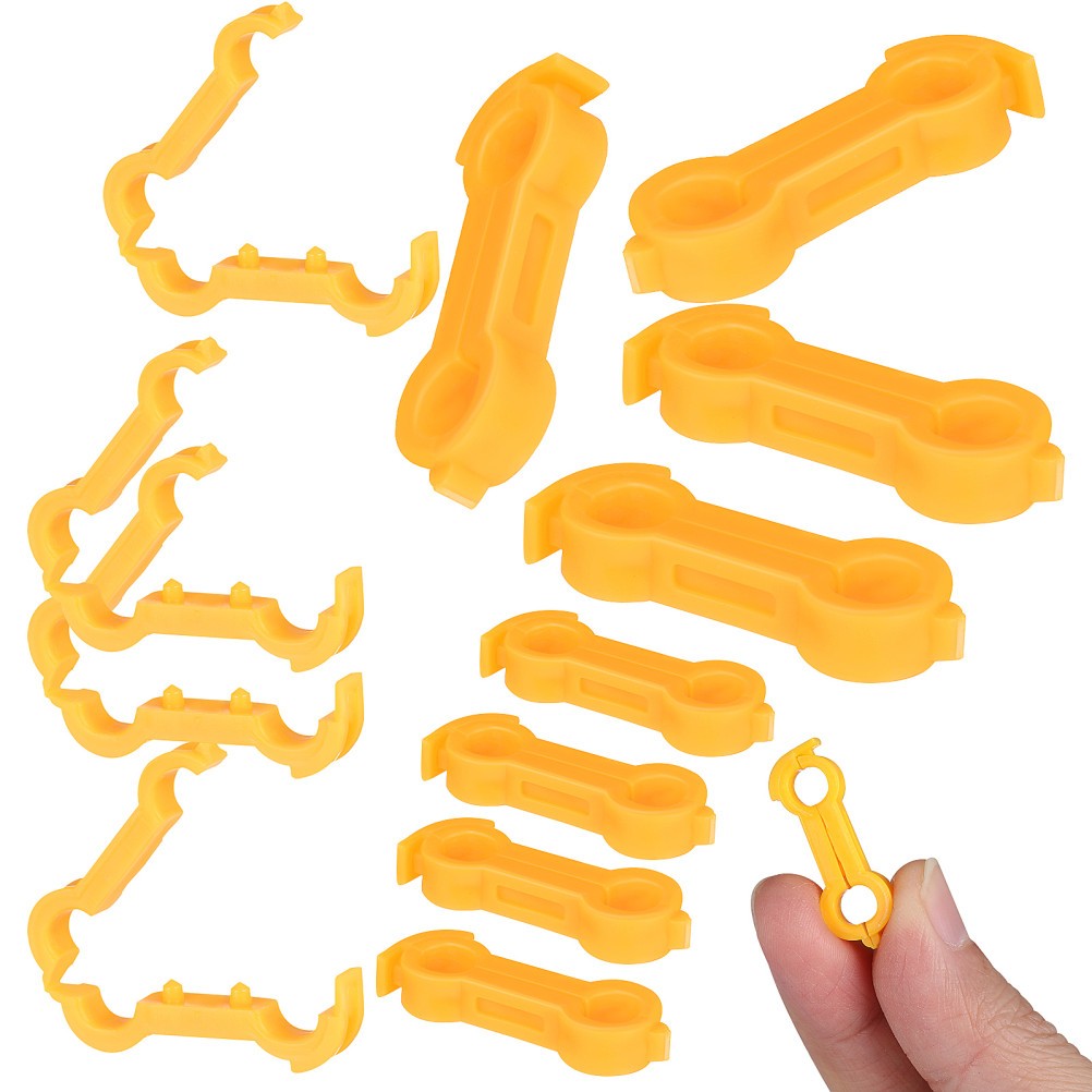 12Pcs Chick Leg Stabilizer Brace Yellow Plastic Bird Leg Support System