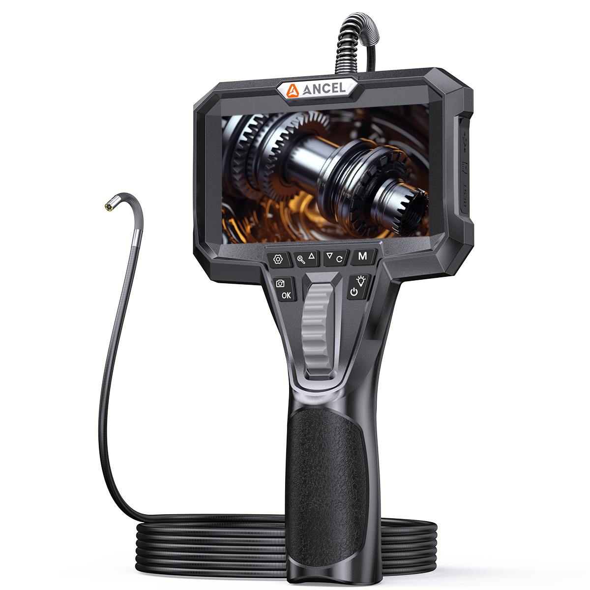 ANCEL AN303 210° Articulating Inspection Endoscope 1080P HD Borescope Camera