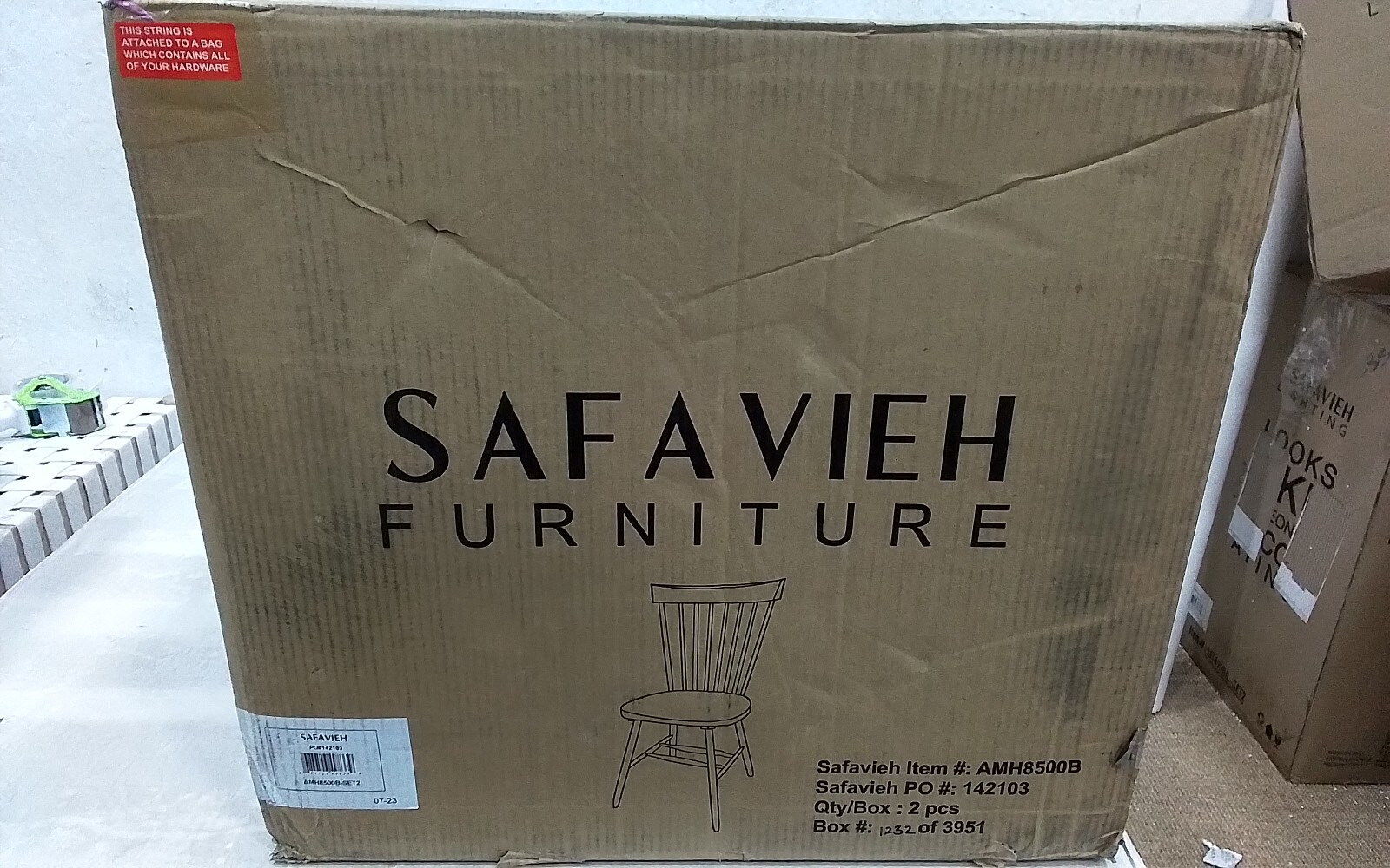 Safavieh PARKER SPINDEL SIDE CHAIR, Reduced Price 2172730764 AMH8500B