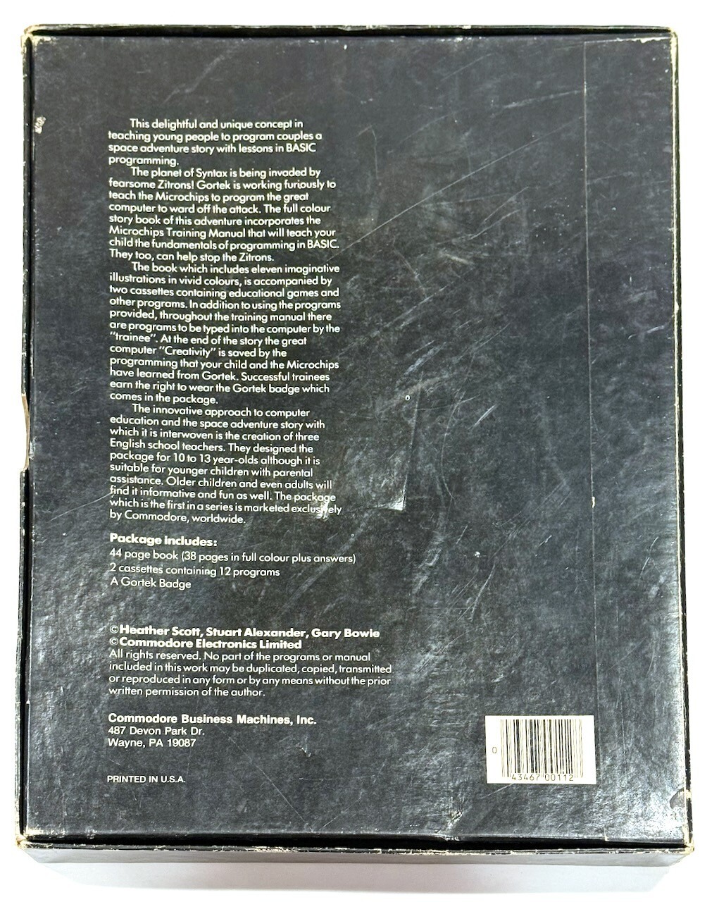 Gortek and the Microchips for Commodore Vic-20 1982 *RARE*