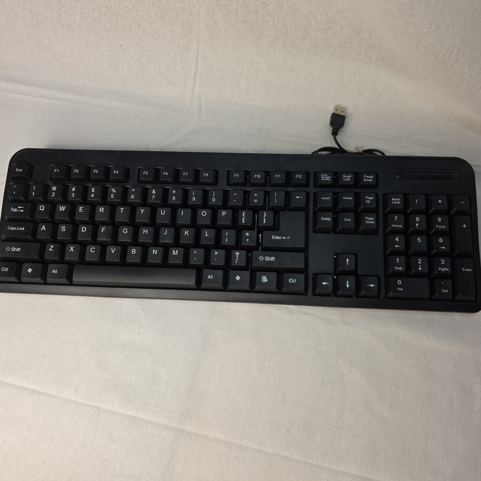 iMicro 104-Key Wired USB Plug & Play Keyboard English QWERTY Black KB-US0803