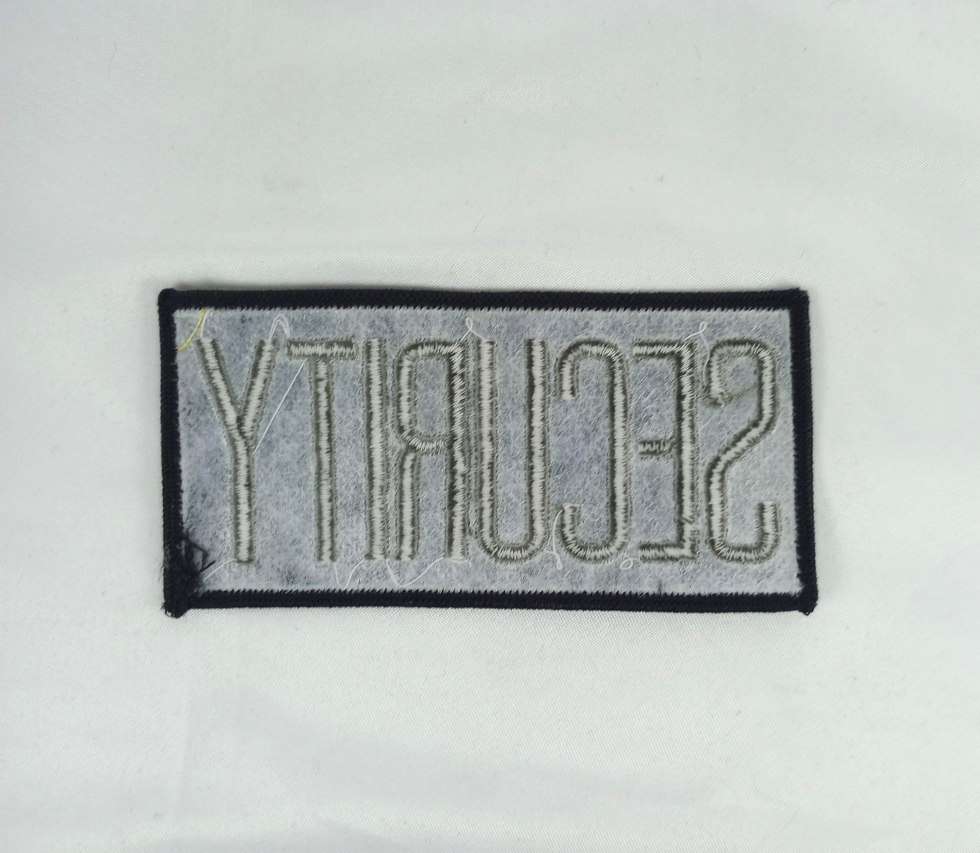 SECURITY Chest Patch Green Embroidery on Black - 4" x 2"