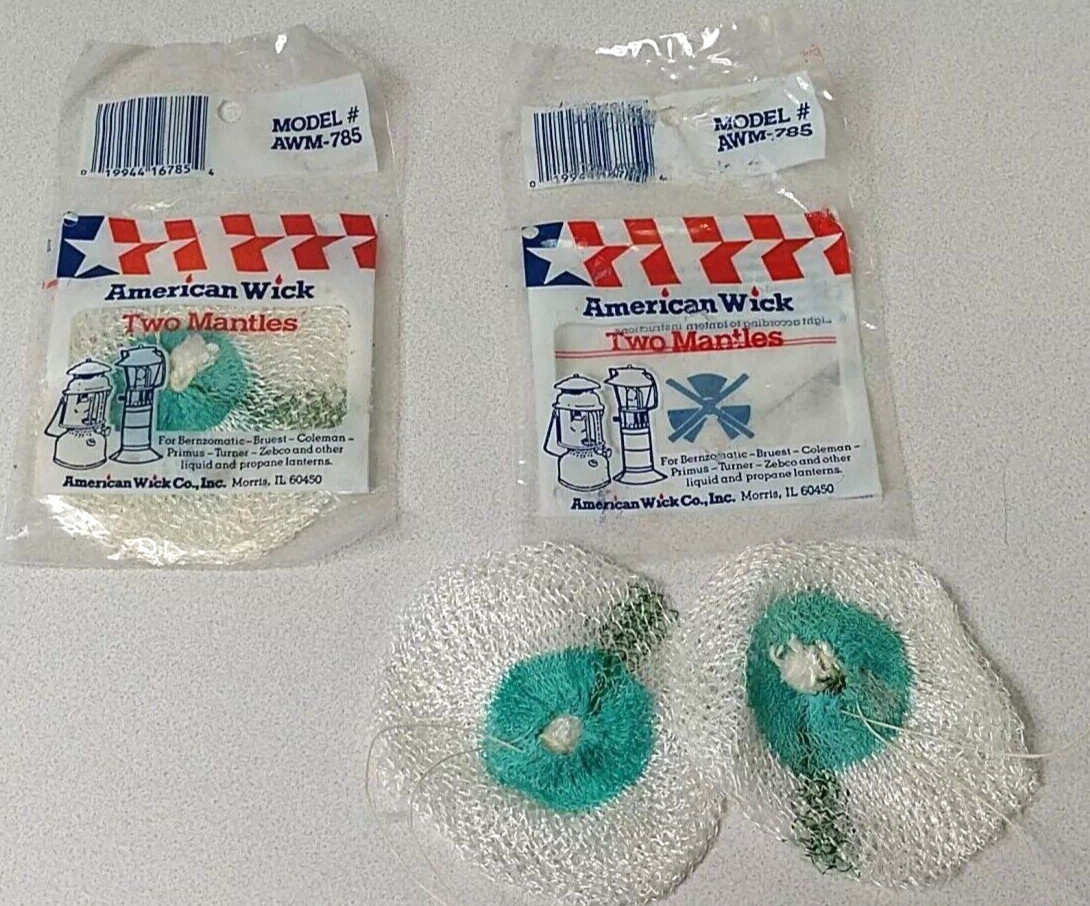 Lantern Mantle; Single Tie; # 21 Tie Style Mantle; SKU # 785; 2 Packs/4 Mantles
