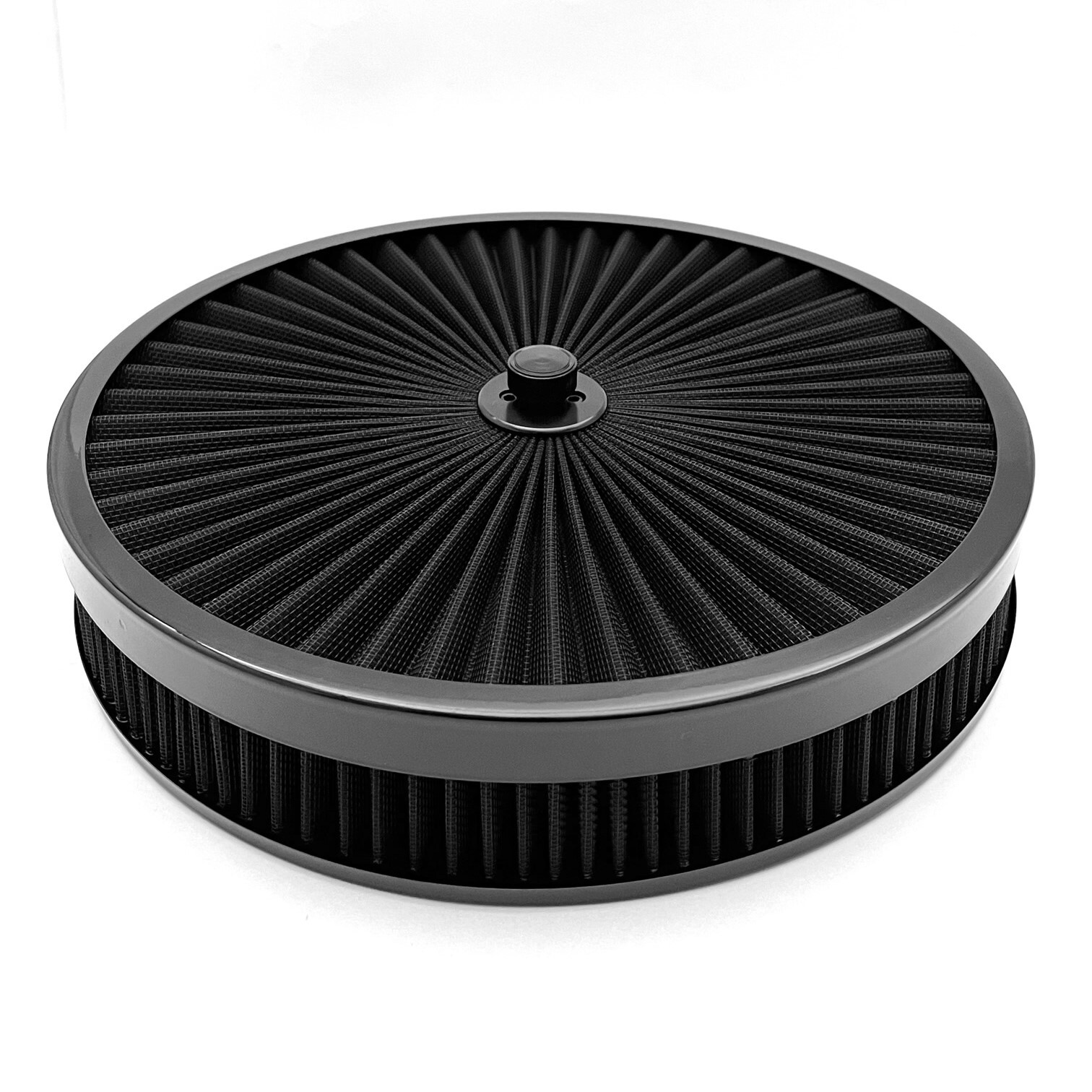 Low Profile Air Cleaner Super Flow Set Fits Holley Sniper FiTech Recessed Black