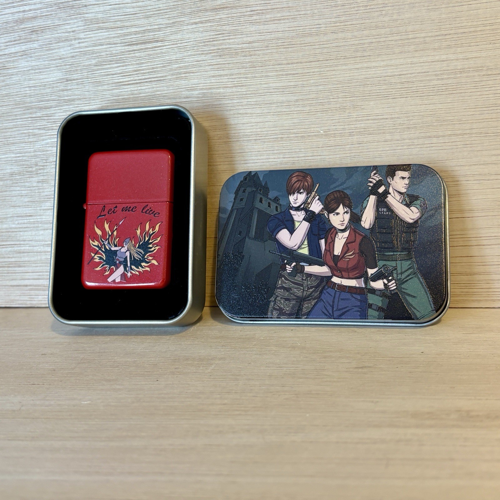 Resident Evil Code Veronica X Flip Top Lighter | Claire Redfield Valkyrie Design