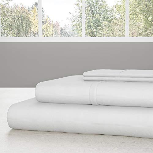 Lavish Home Brushed Microfiber Sheet Set, Full, White