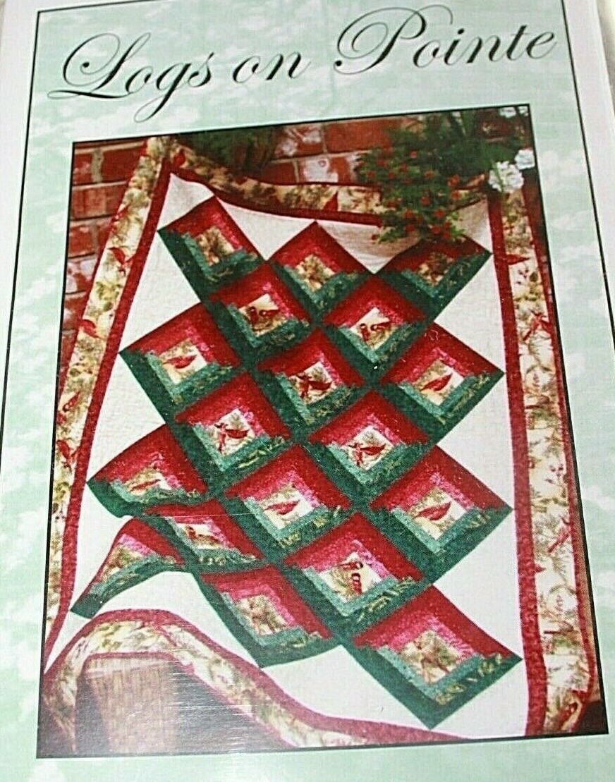 Logs on Pointe Quilted Garden Designs by Jenice Belling 53 x 66 Inches