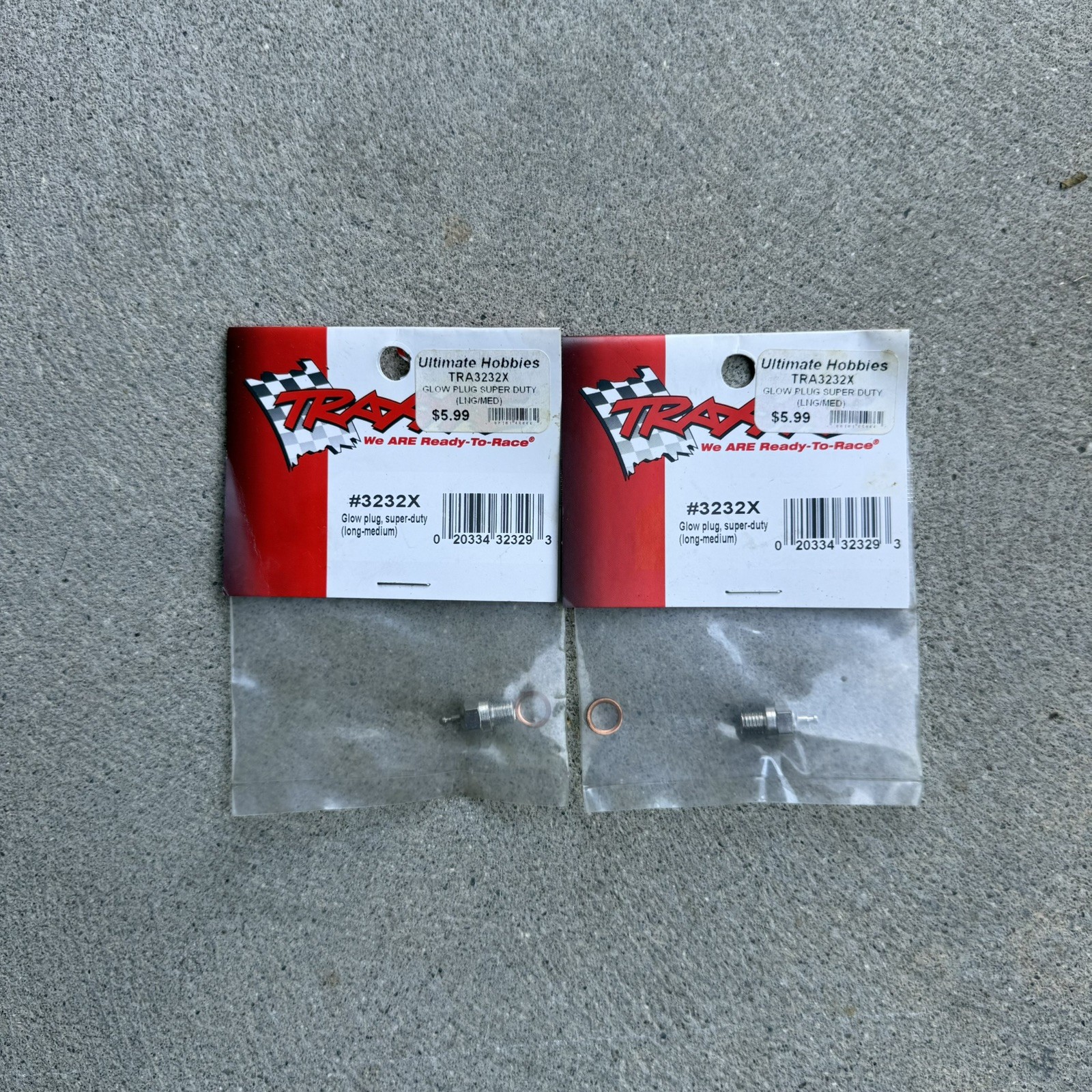 Traxxas Super Duty Glow Plug Plugs (2) Two TRA3232X Long Medium For Nitro Trucks