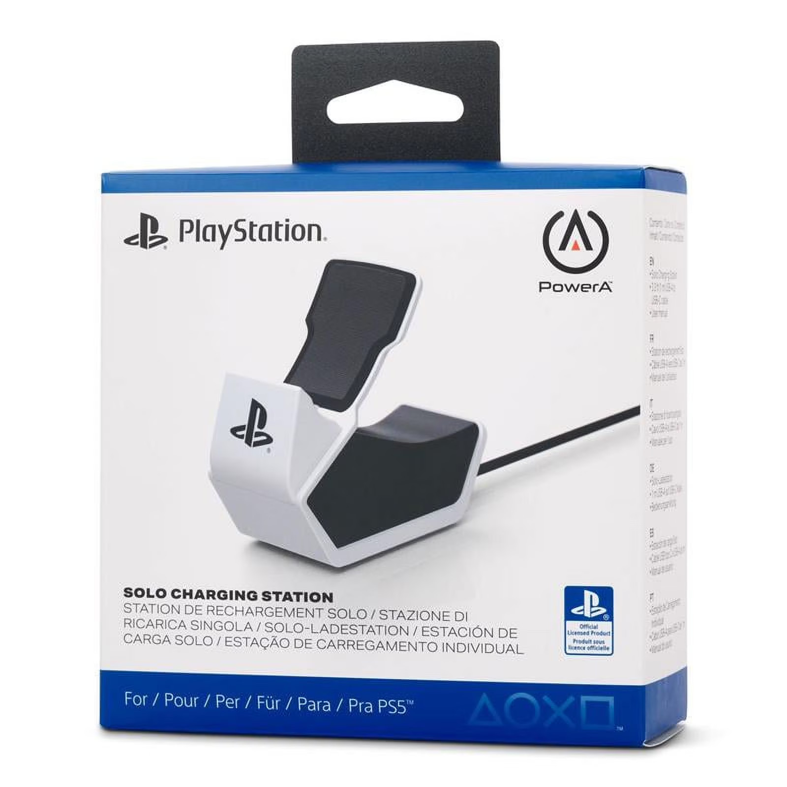 Solo Charging Station for Dualsense Wireless Controllers, White - PS5