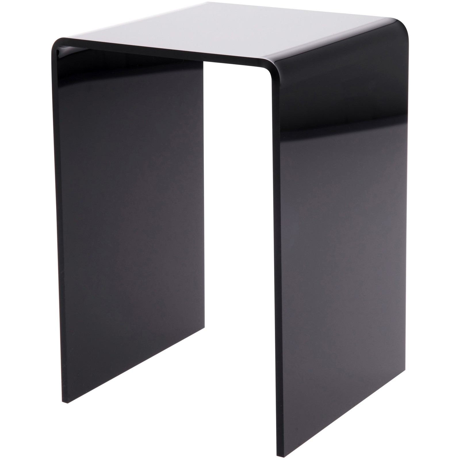 Plymor Black Acrylic Vertical Square Display Riser, 7.5" H x 5" W x 5" D