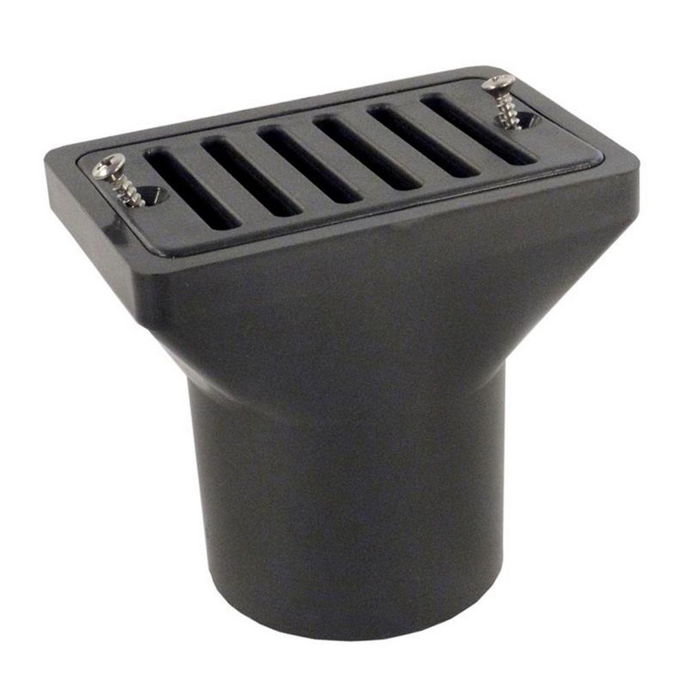 Waterway Plastics 640-2909-DKG 2"x4" Deck & Gutter Drain Dark Gray
