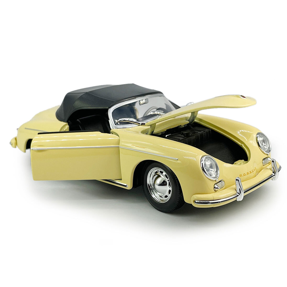 1/24 Porsche 356A Speedster Model Car Metal Diecast Toy Cars Collection Beige