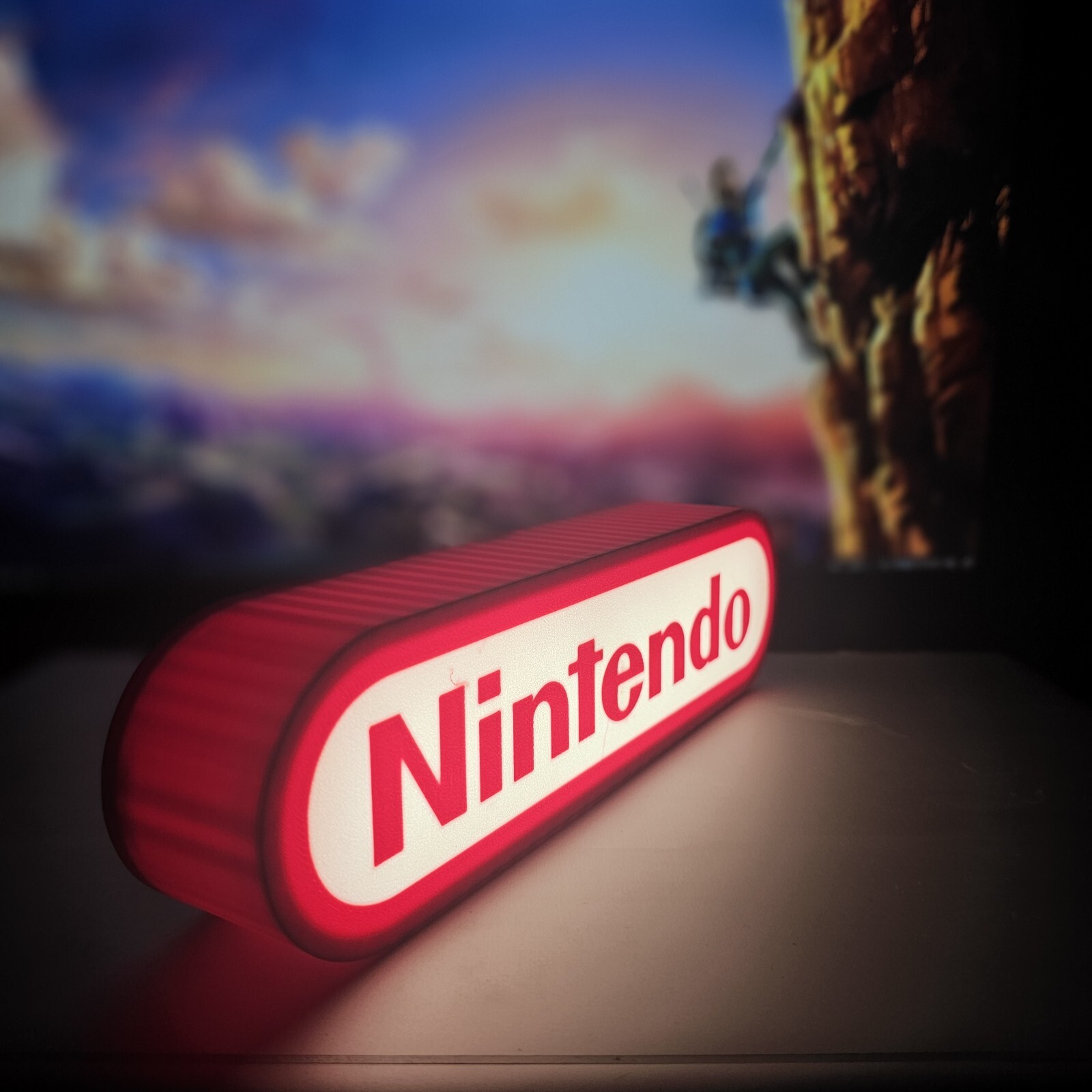 Nintendo 3d Printed Led Sign