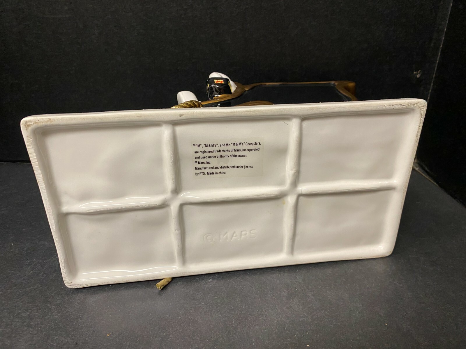 M&M's Christmas Sleigh FTD Mars Planter Rare