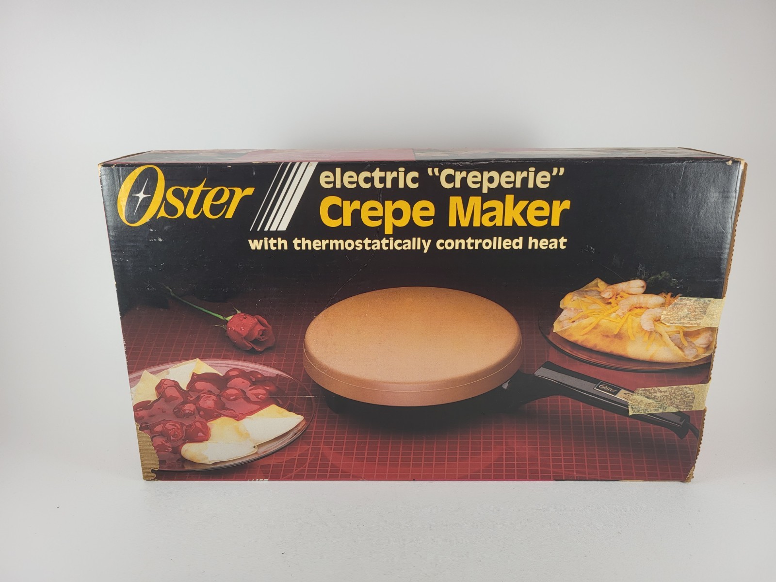Crepe Maker Oster Creperie Electric Iron Model 742-03A - Works