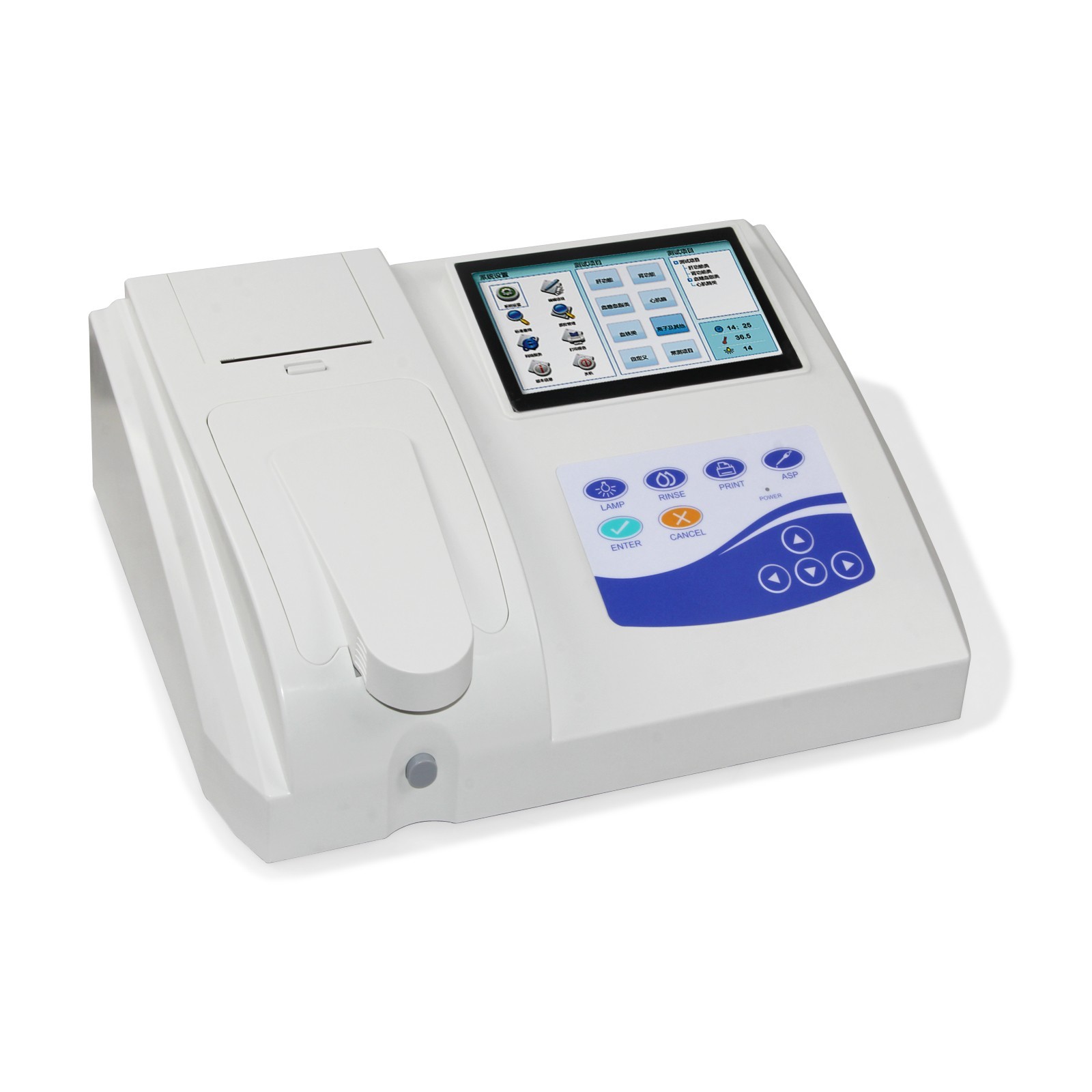 Semi-auto Biochemistry Blood Analyzer Touch Screen Multi-Parameter Printer