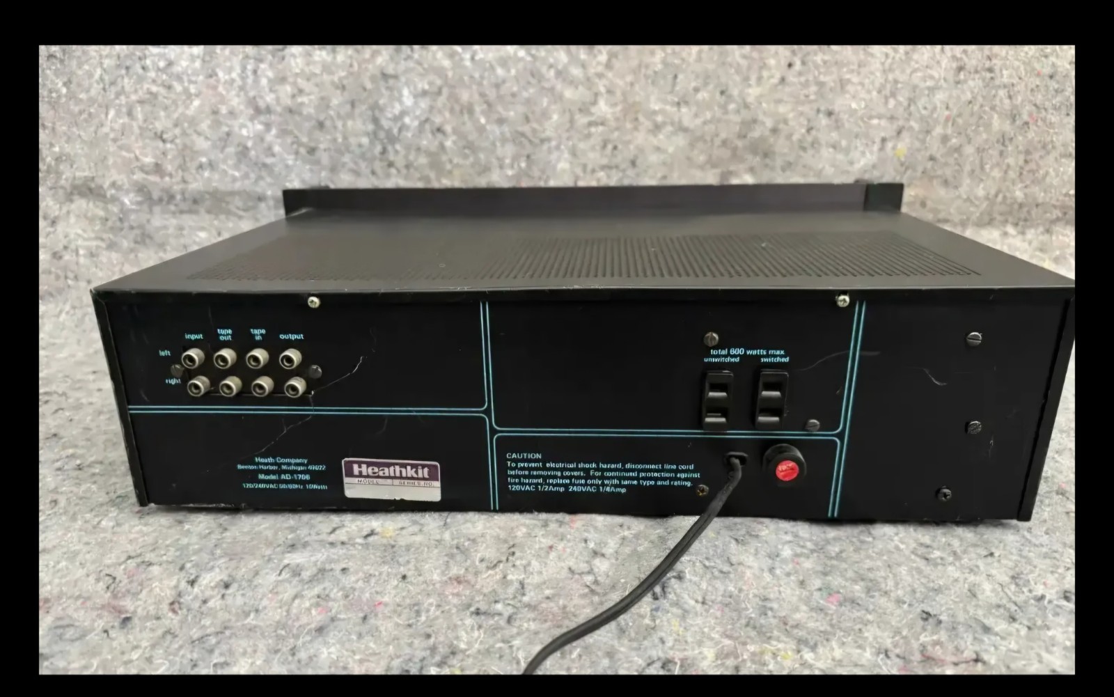 VINTAGE.Heathkit Active Audio Processor AD-1706 | Serial No. 01-42041