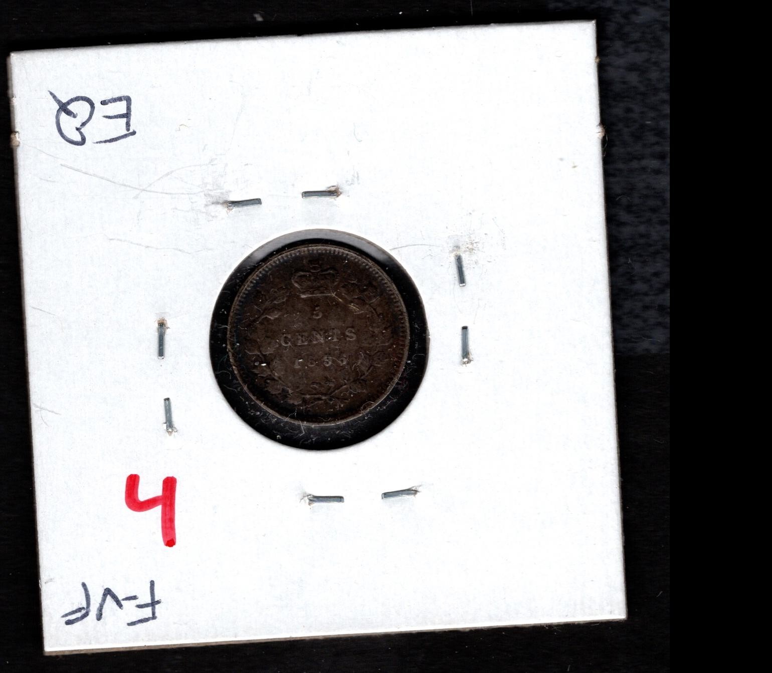 1896- Canada- Victoria Five Cents
