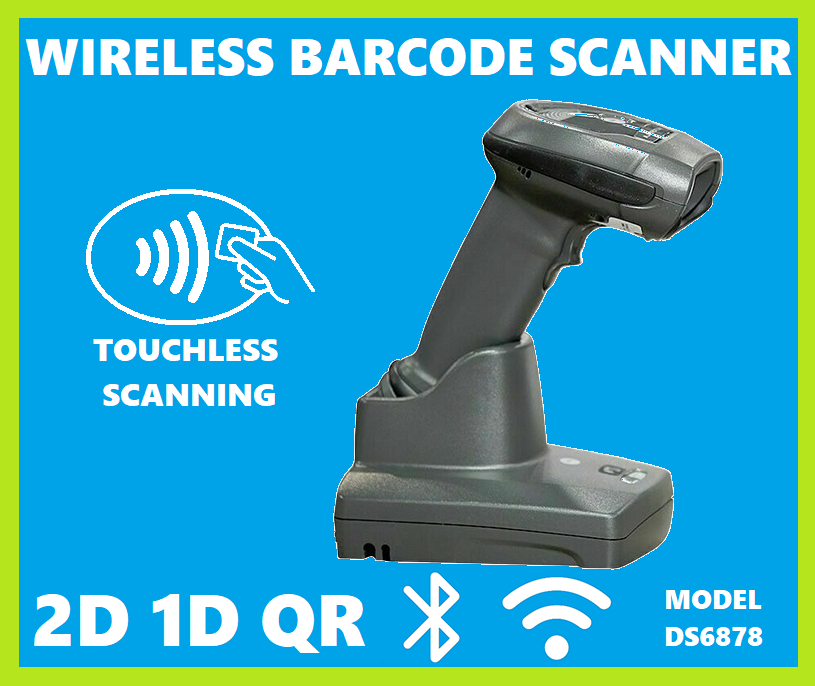 Motorola Symbol DS6878 Wireless 2D Barcode Scanner Kit with Touchless Cradle!🔥⭐