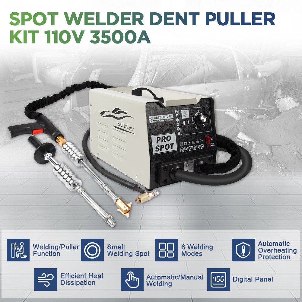 6 Models Car Body Dent Repair Kit Dent Puller Spot Welder Welding Machine 3800A