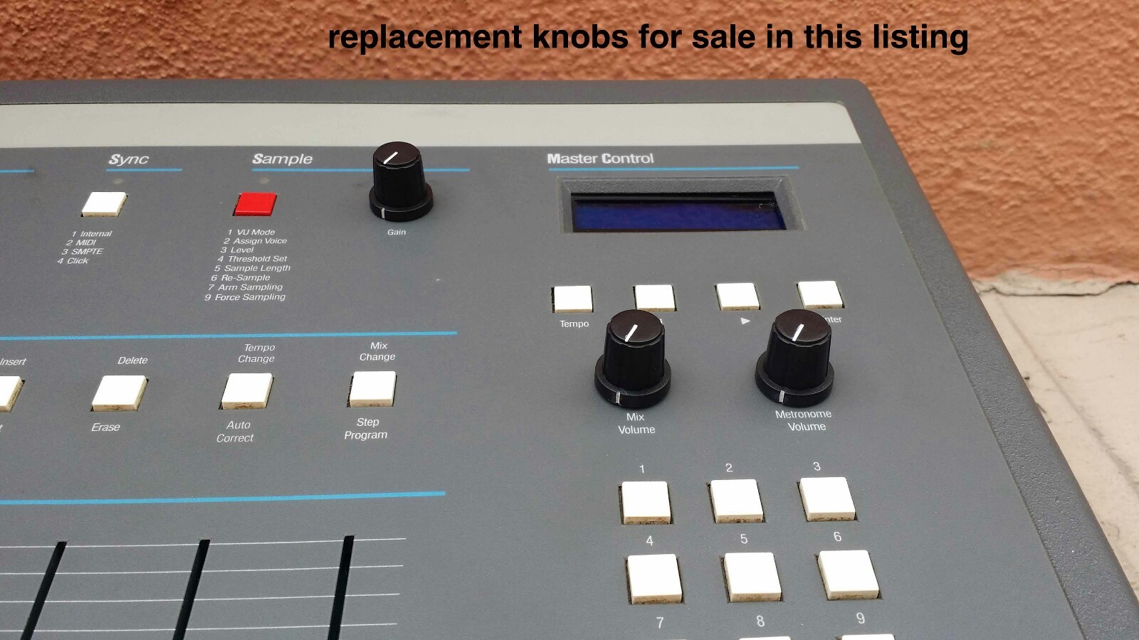 (3) Brand New Replacement Knobs For E-mu SP1200 or SP-12 Emulator II Drumulator