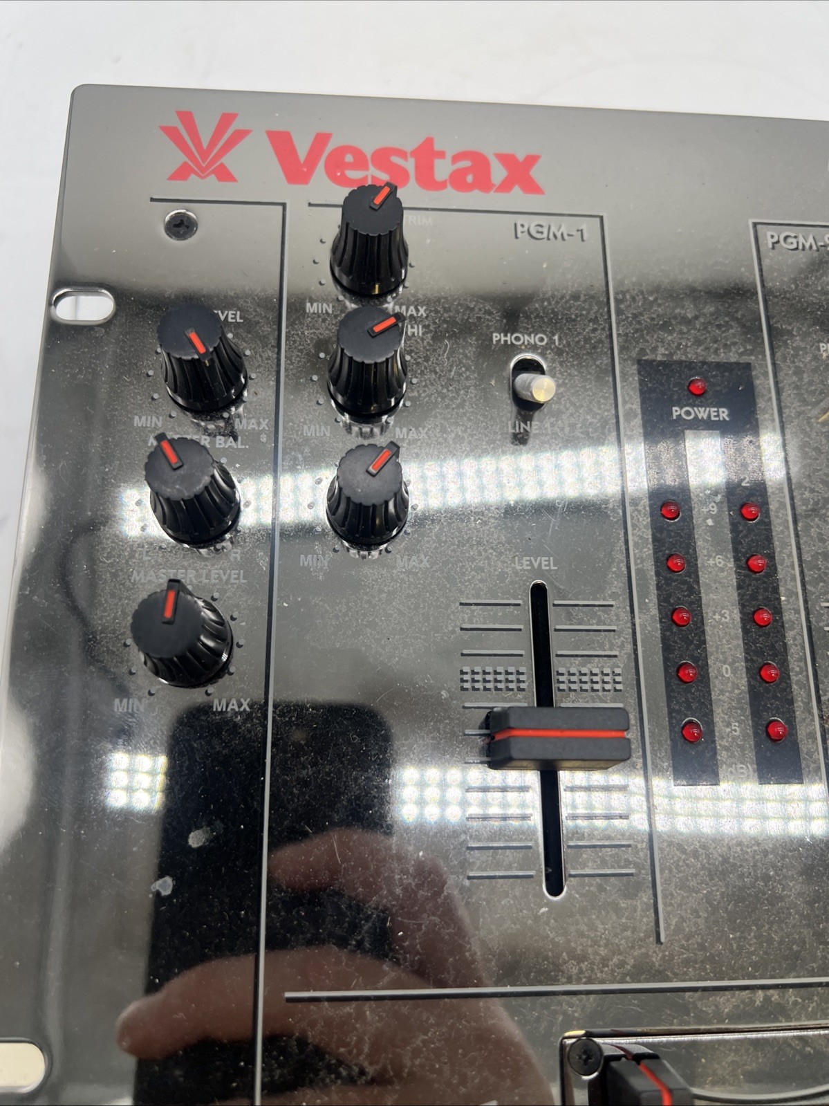 Vestax PMC-03A Professional Mixing Controller DJ Mixer Silver 2ch Untested