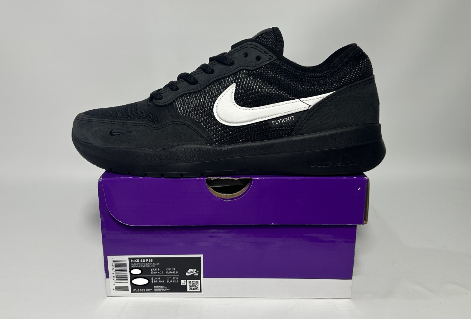 [TARIFF-FREE] Nike SB Air Zoom PS8 Black Black Wht Mens Multiple Size FV8493-007