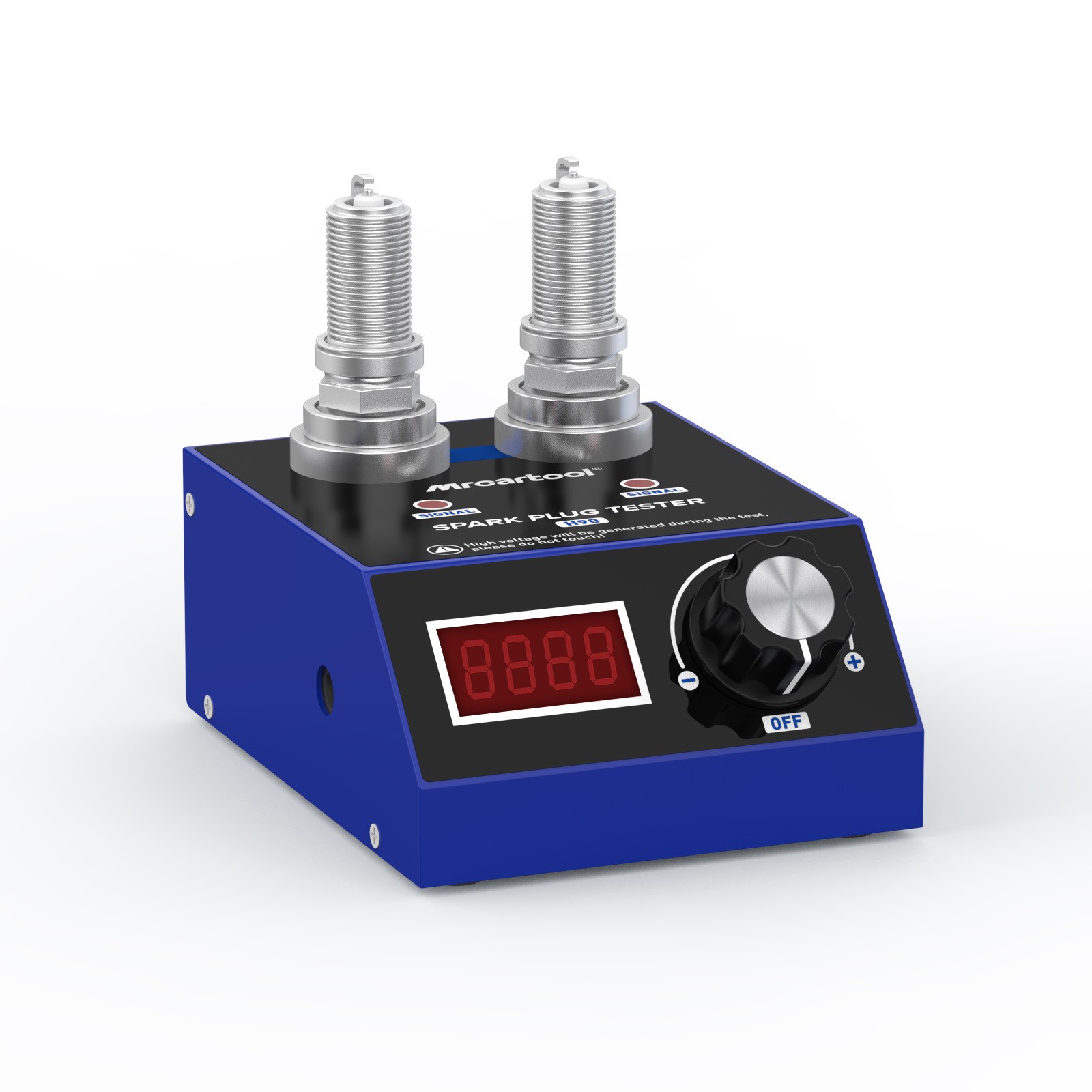Spark Plug Tester 12V Gasoline Car Ignition Analyzer Dual Hole Diagnostic Tool