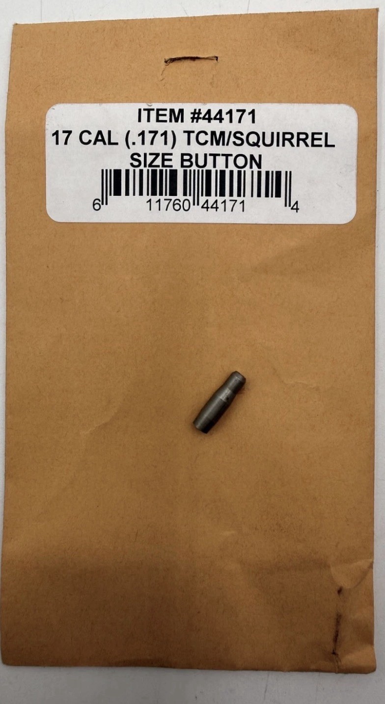 Redding #44171 TCM/SQUIRREL Size Button 17 Cal (.171) - NEW