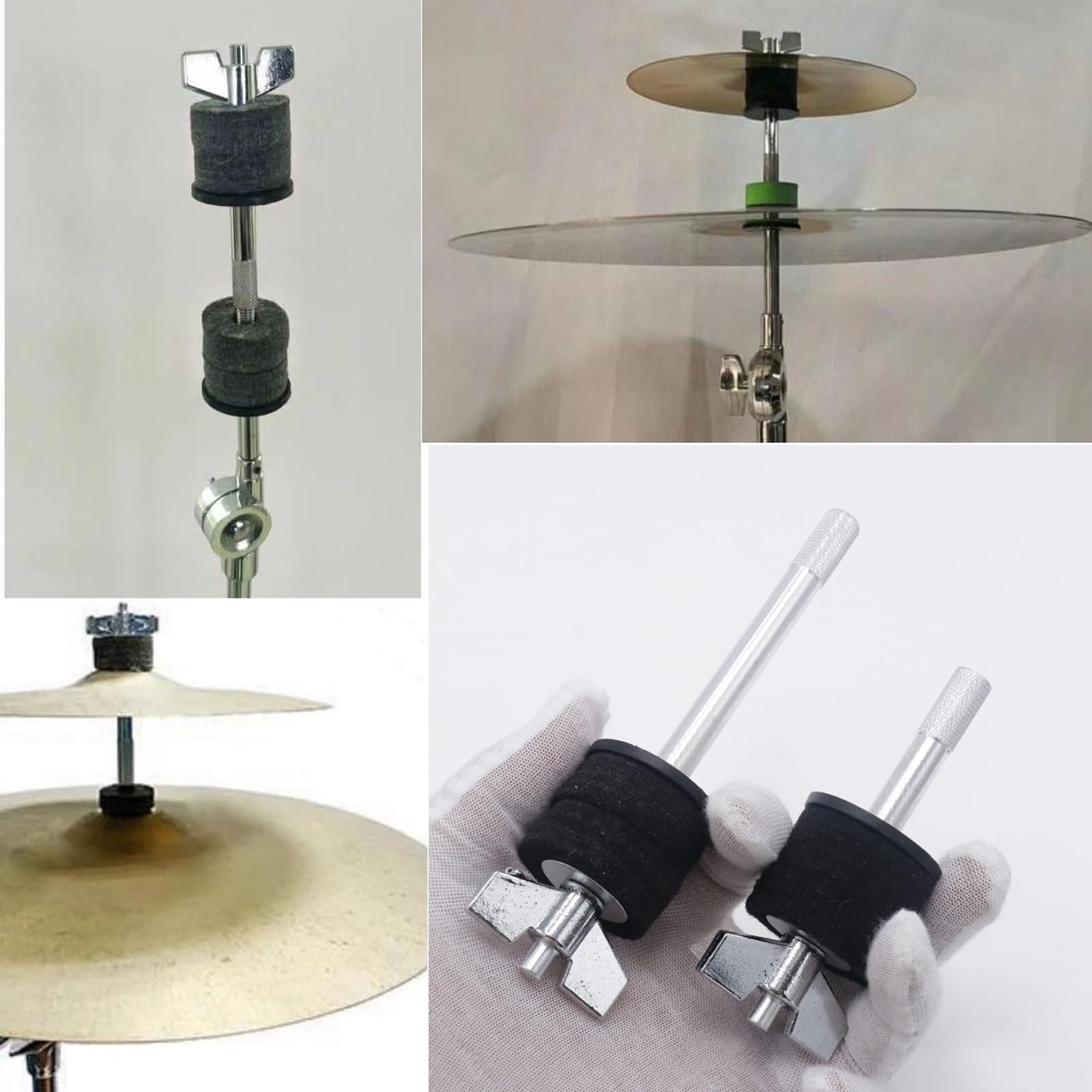 Cashbeat Cymbal Stacker Set 4 & 5.7 Stackers with 8Mm Thread Percussion Inst