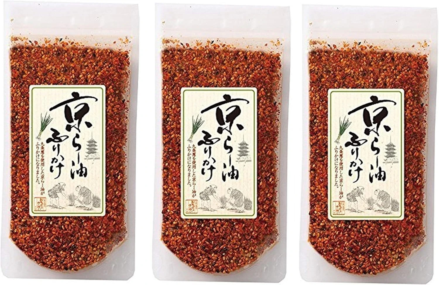 KYOTO FURIKAKE Ra-Yu RAYU SPRINKLE SEASONING CHILLI OIL 80g × 3 Pack US Seller