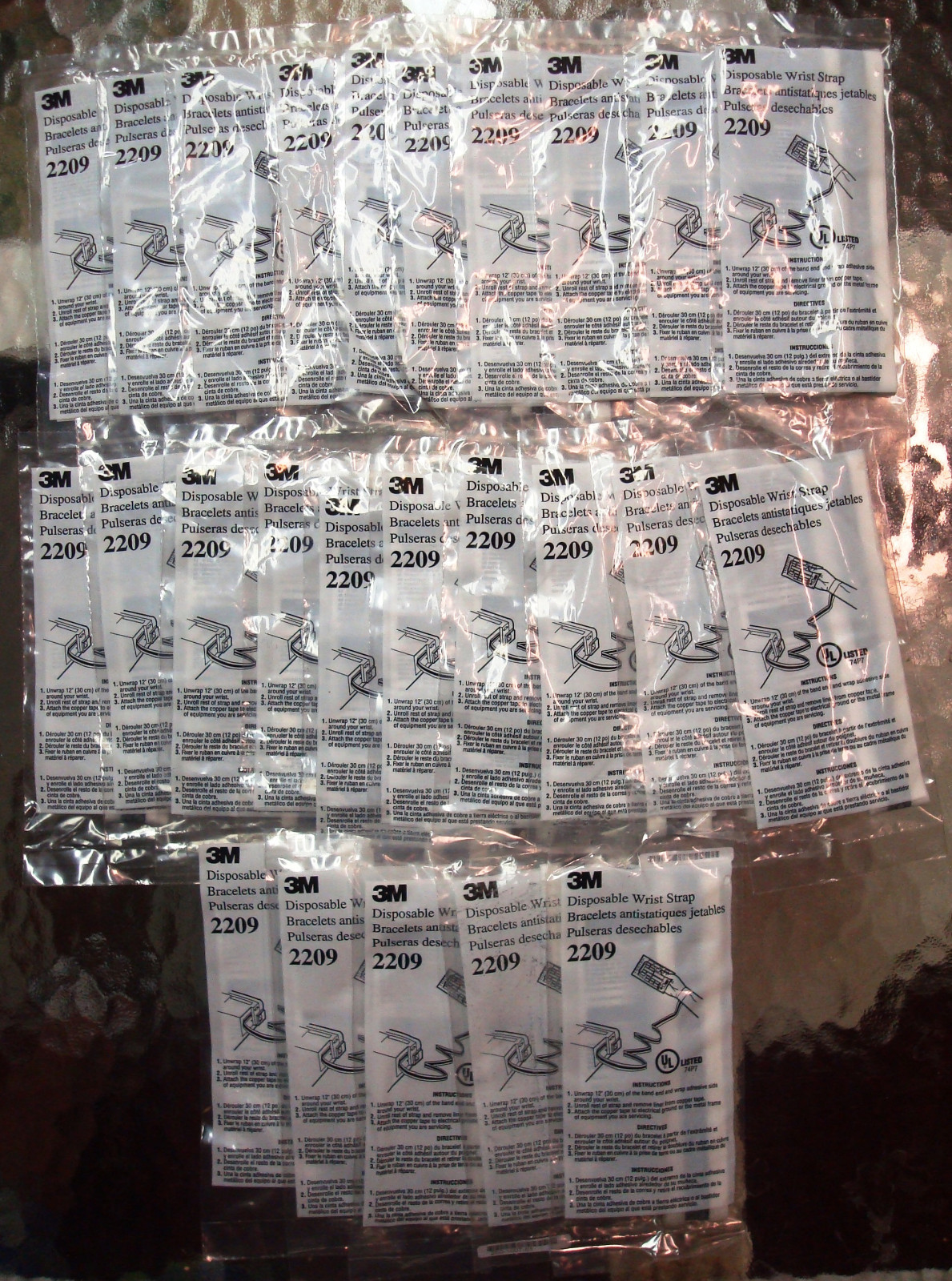 25 New Disposable Wrist Strap ESD Electro Static Discharge 3M 2209 Computer