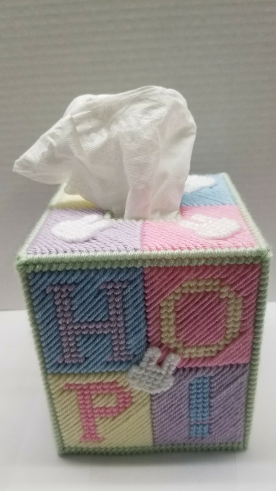 Tissue Box Cover-  HOP! Easter Bunnies