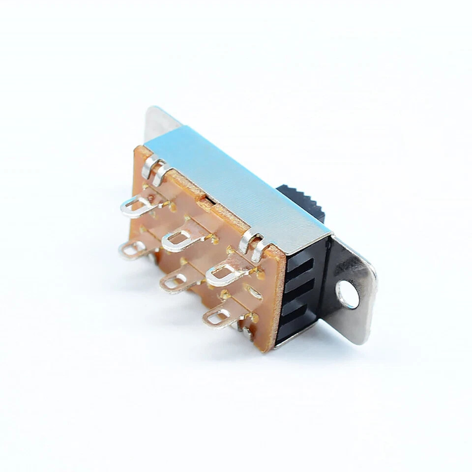 5pcs On Off 2 Position SPDT PCB Panel Slide Switch 6A/125V 3A/250V AC