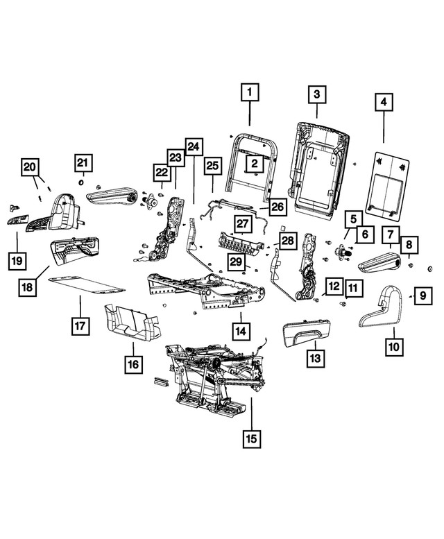 Genuine Mopar Fold Flat Shield 5mj90hl5ab