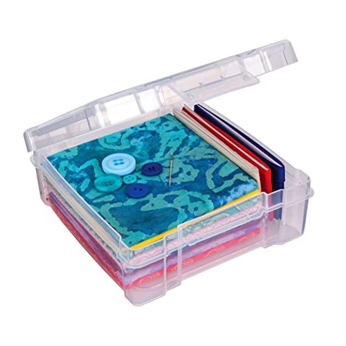 6953AB ClearView 6" x 6" Box Art & Craft Organizer, [1] Plastic Storage Case,