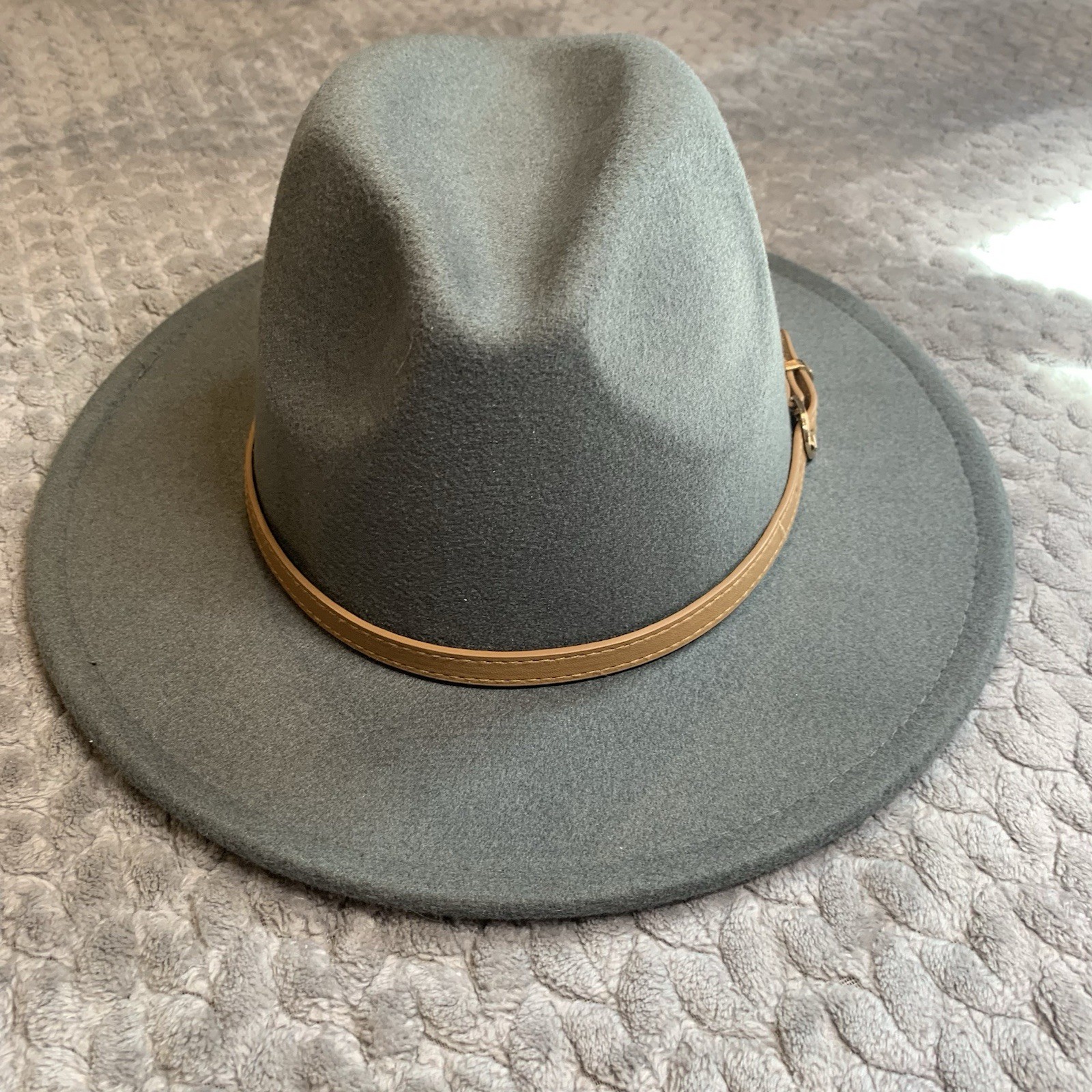 Altar’d State Wide Brim Hats Bundle – Beige & Sage Boho Rancher Fedora One Size