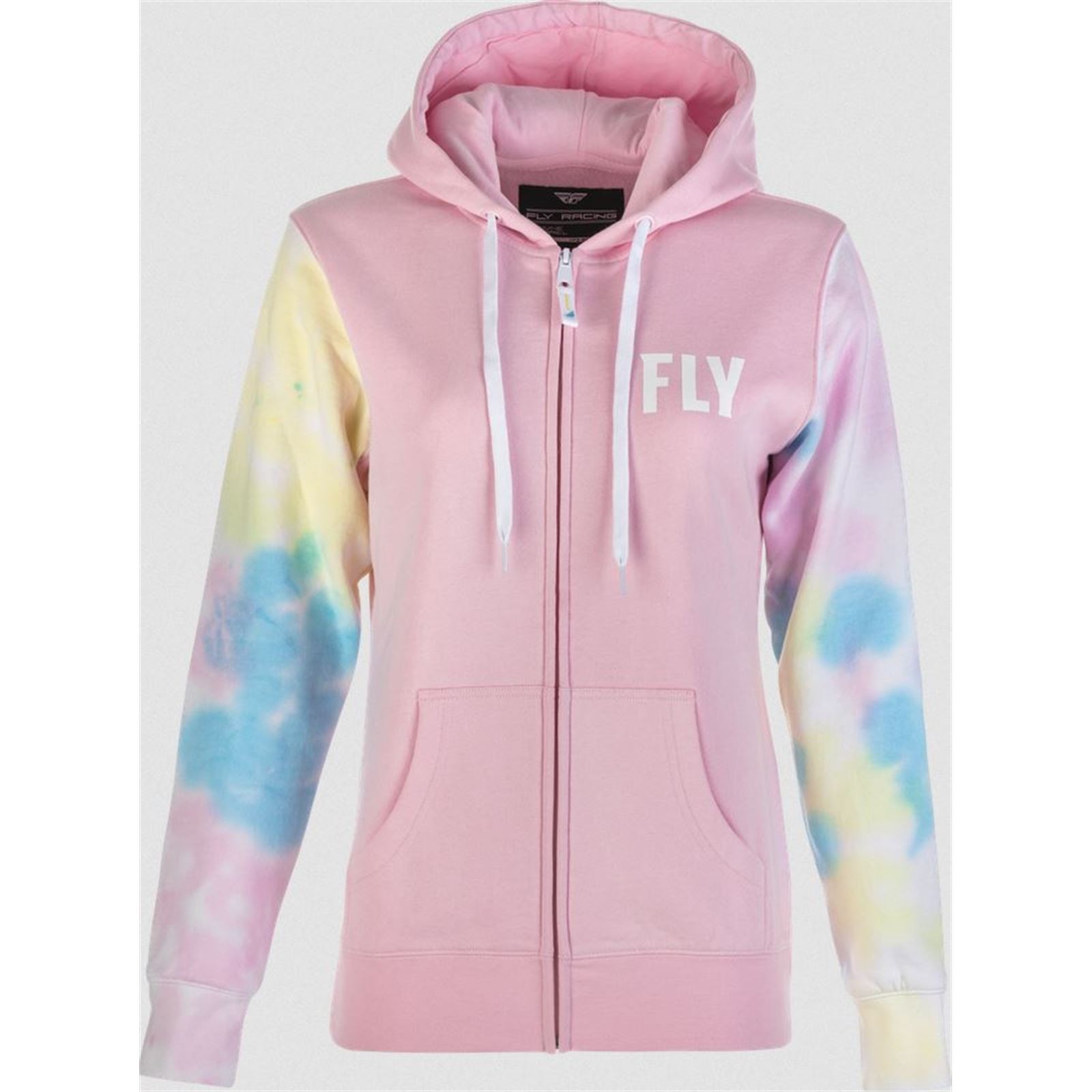 Fly Racing Women's Fly-Dye Zip Up Hoodie Pink/Yellow/Blue XXL 358-00712X