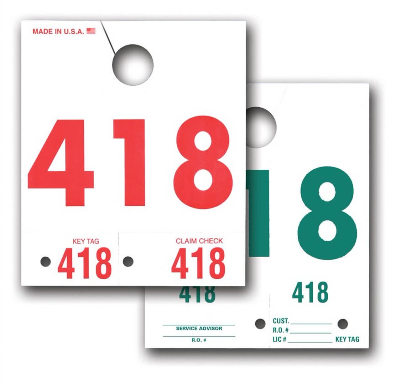 Colored Dispatch Numbers