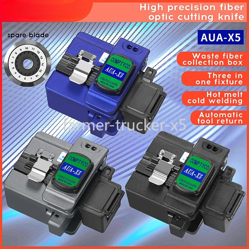 AUA-X5 FTTH High-precision for Cold Joint/Hot Melt Optical Fiber Cleaver Machine