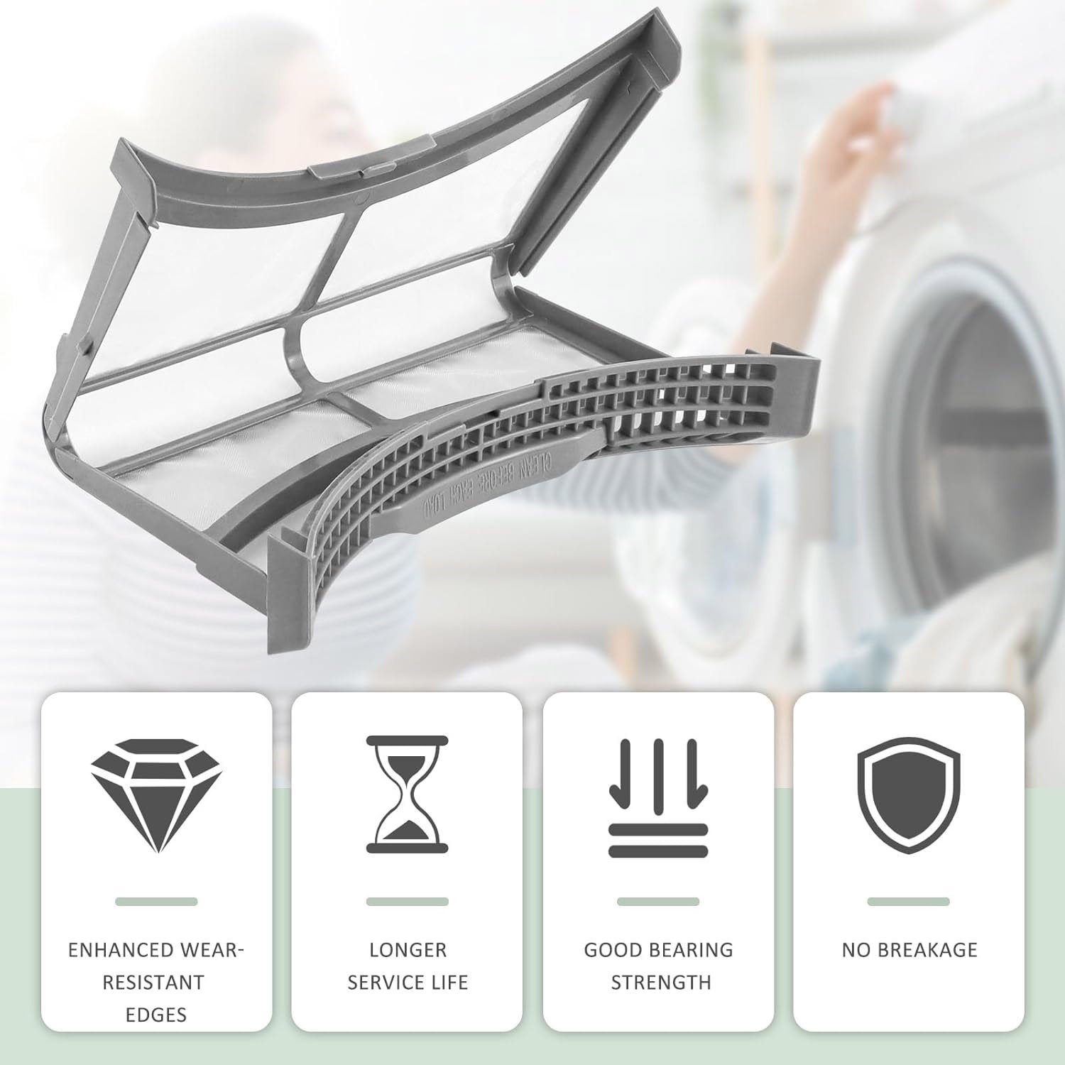 DC61-02595A Dryer Lint Trap Filter Replacement for Samsung Dryer
