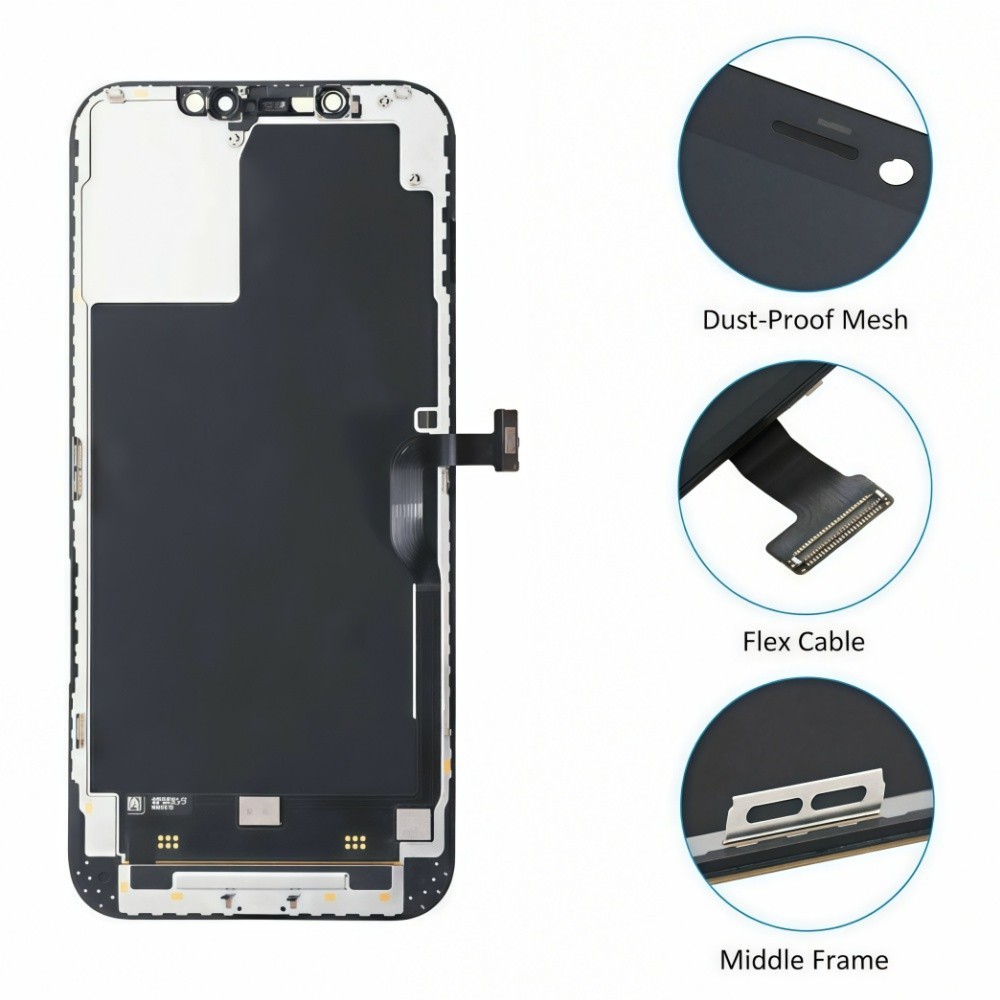 For iPhone 12 Pro Max LCD Touch Screen Digitizer Replacement Display Frame Tools