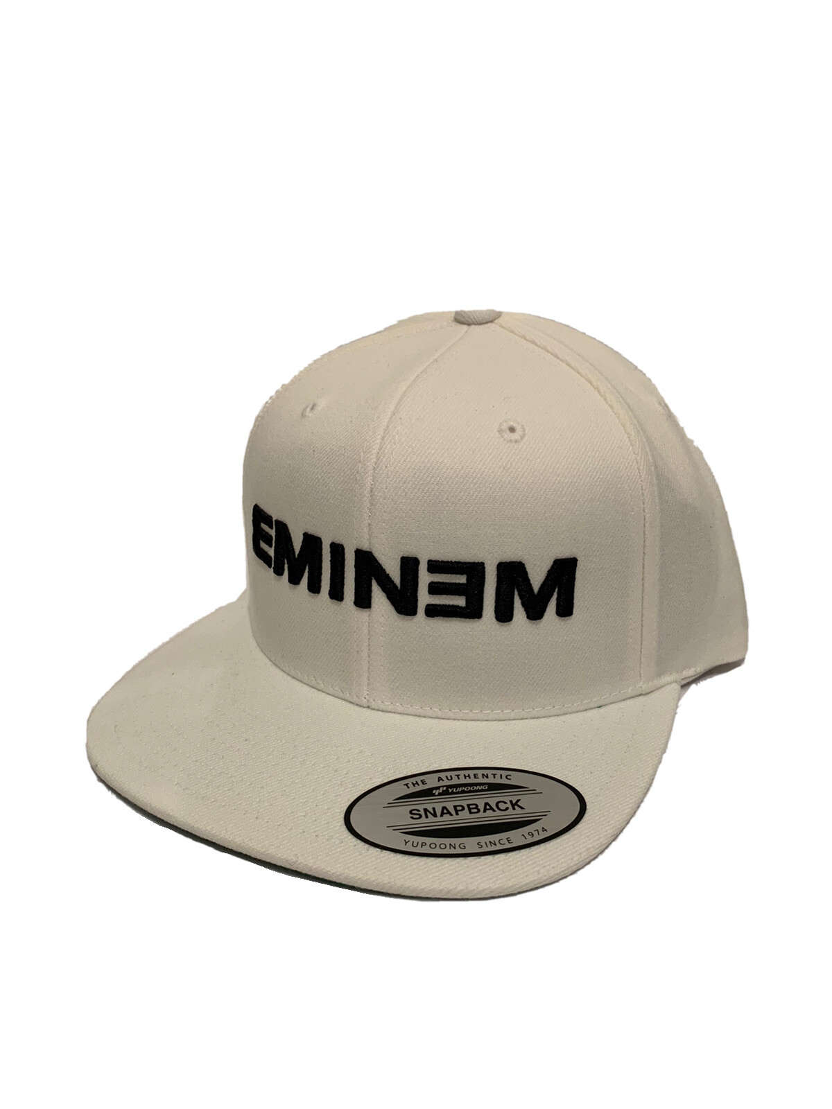 EMINEM Snapback Hat Cap Yupoong 3D Custom Embroidery Adjustable White Hip Hop