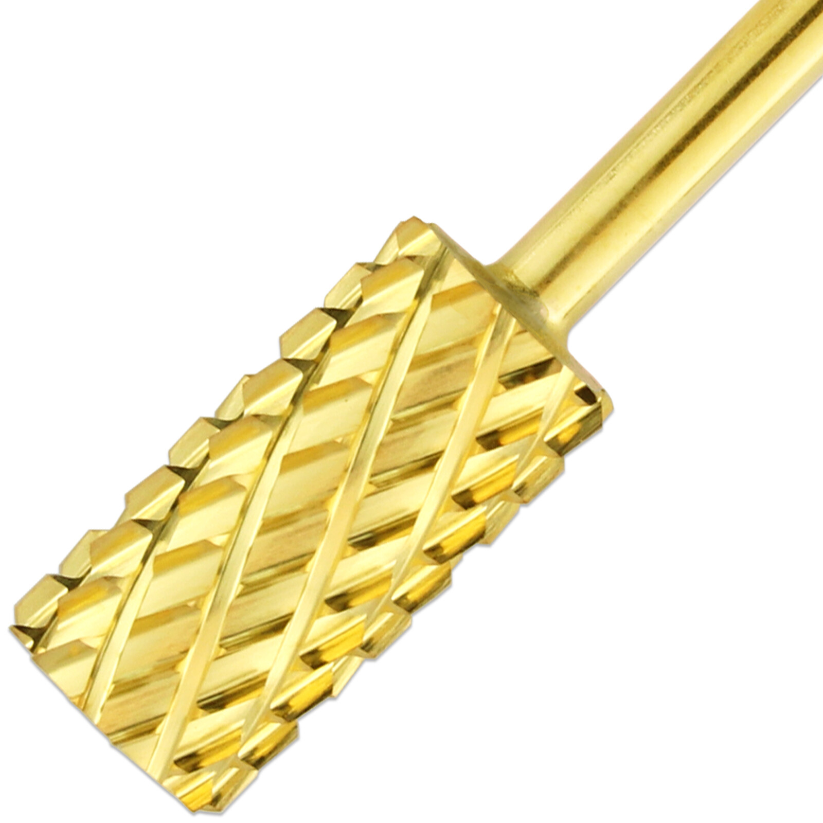 Professional Gold Large Barrel Nail Drill Bit 4X Coarse Grit